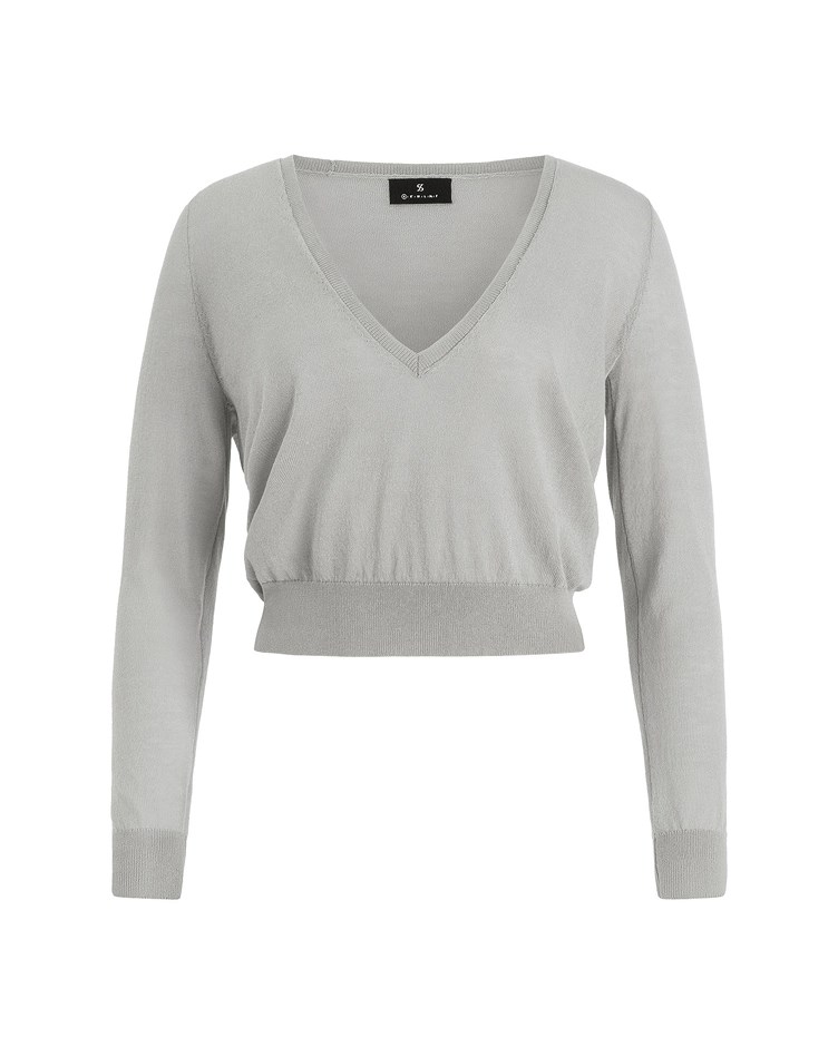 low-cut v shape top
