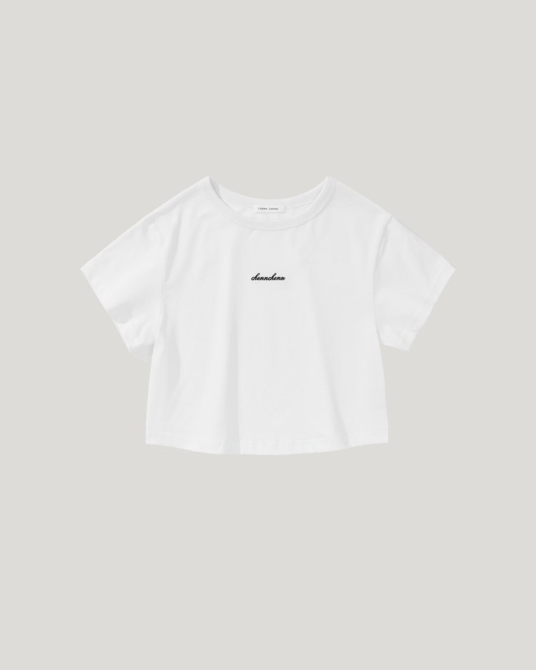 CC刺繡短版TEE