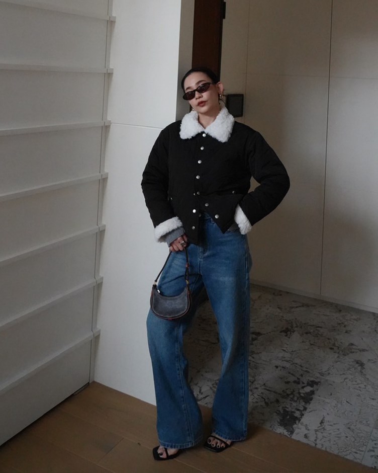 翻領排釦絎縫外套(ME.)