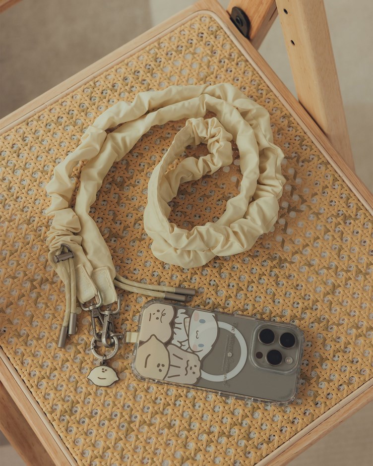 奶油捲捲手機背帶