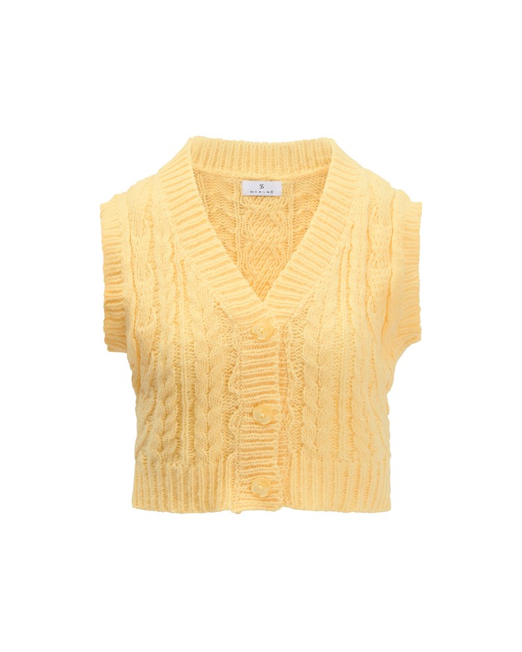 cable button knitwear