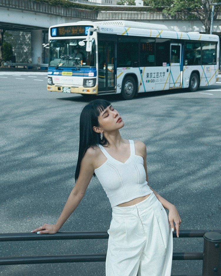 knitted V cut camisole