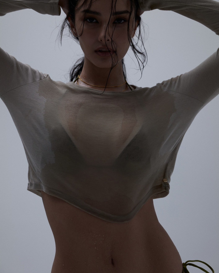 Cozy Sheer Long Sleeve Top