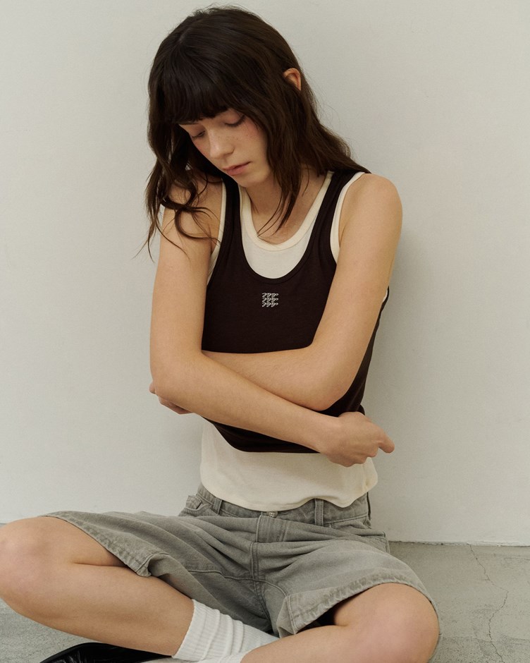 MIT品牌LOGO柔彈天絲兩件式背心(背心+背心)