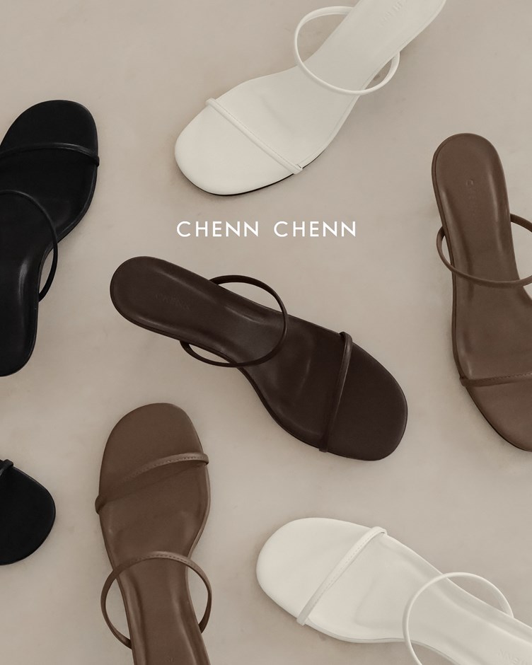 雙細帶高跟涼鞋