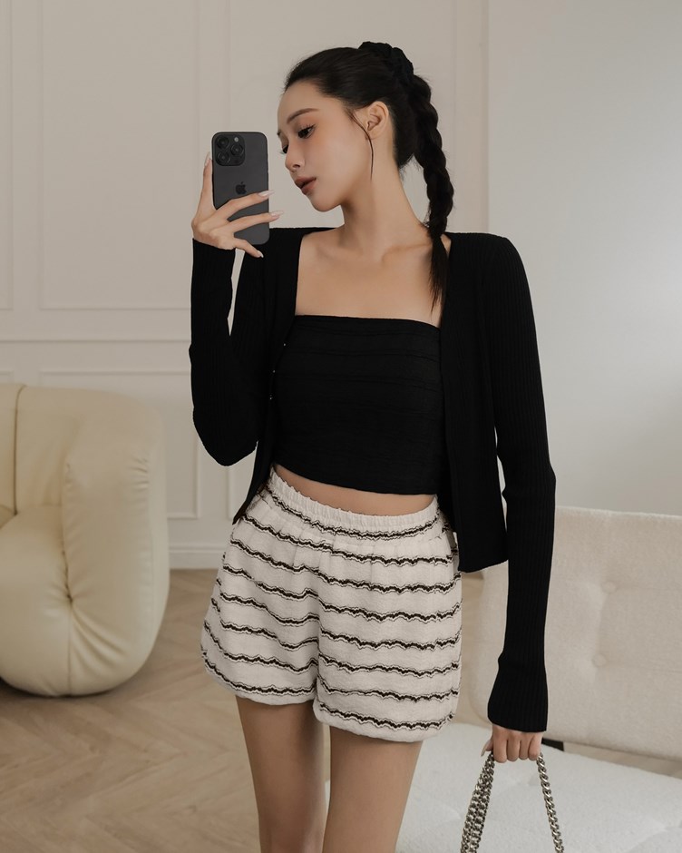 法式波紋澎澎短褲