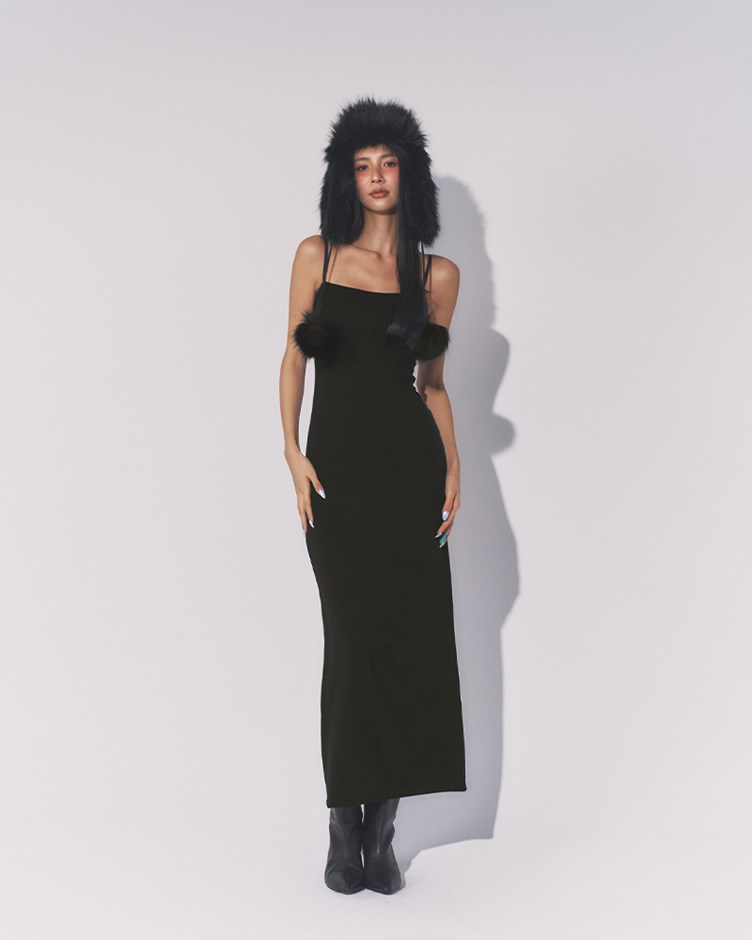 MIT磨毛平口附BRA洋裝