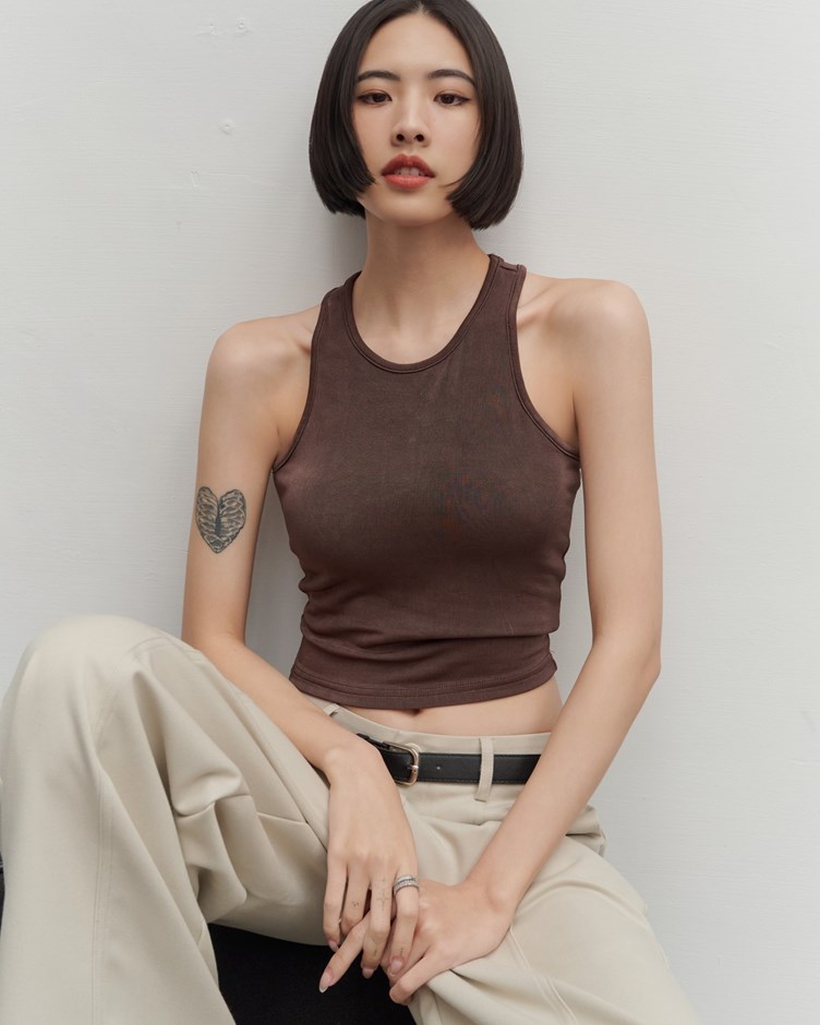 光感醋酸棉BRA TOP