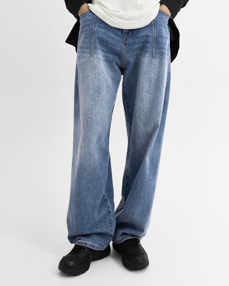 立體輪廓牛仔褲