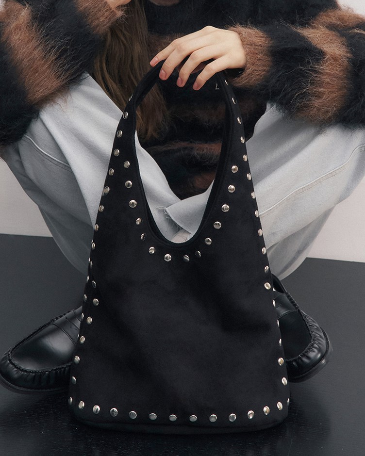 麂皮絨鉚釘包(ME.)