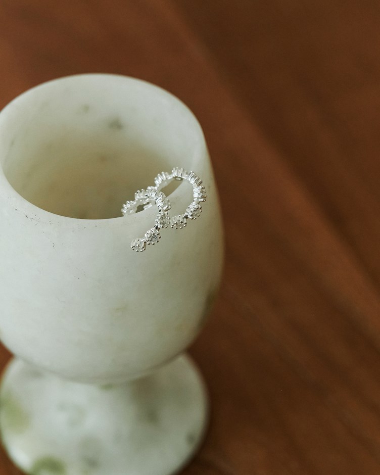 S925多層次造型銀耳骨夾