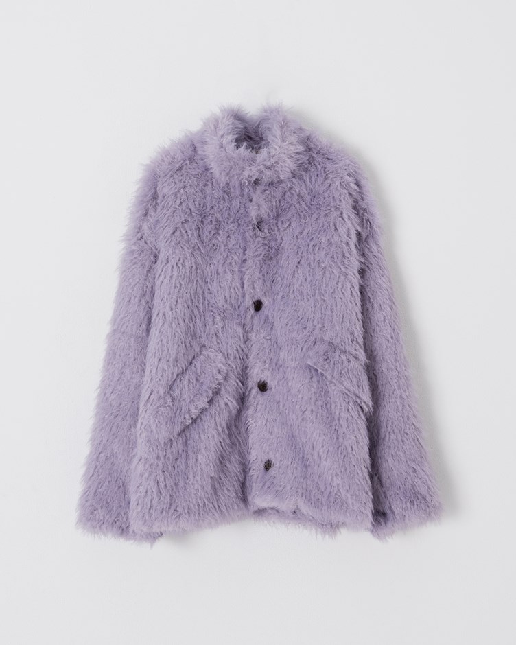 羊卷毛毛外套