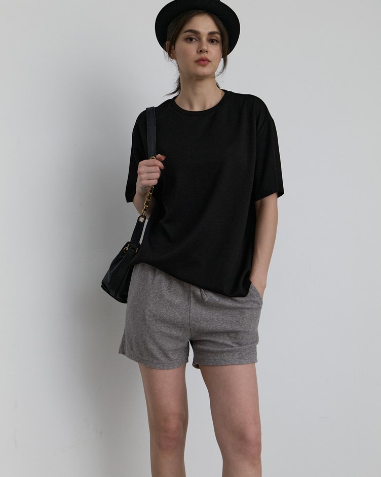 雲朵人造絲｜男女經典寬版短袖