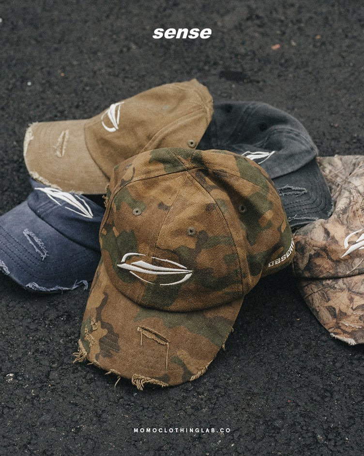 SENSE OG Logo Destory Wash 6 Panel 破壞感水洗刺繡老帽 3色