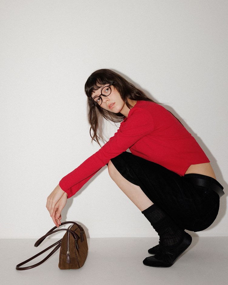 水柔棉圓弧修身排釦小外套