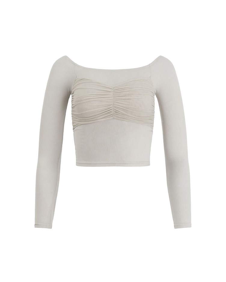 off the shoulder seashell top