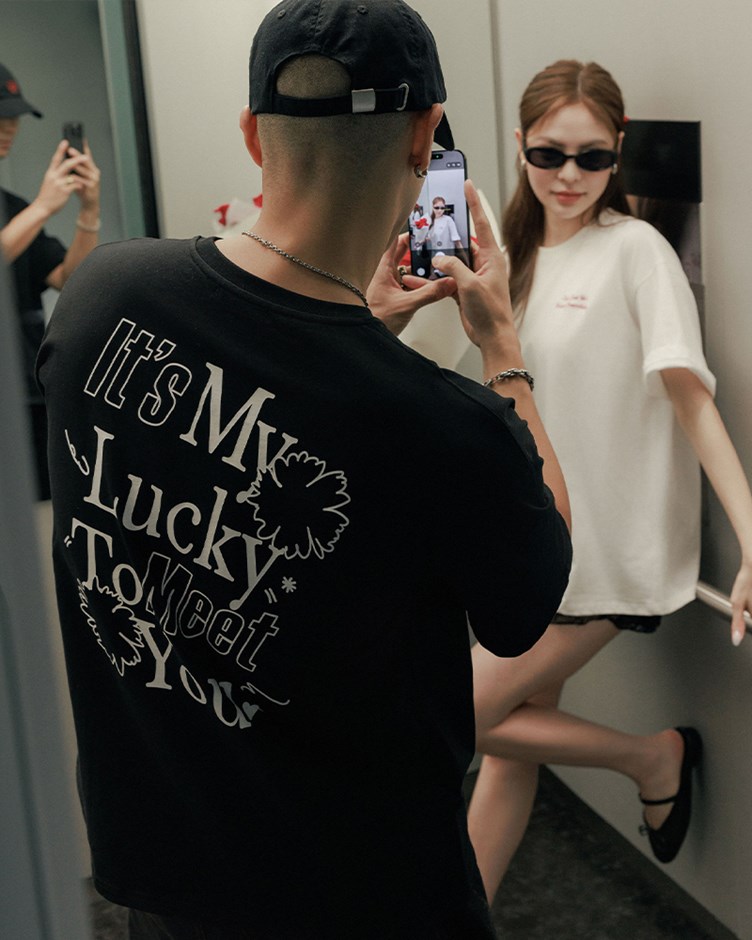 It’s my lucky to meet you標語TEE