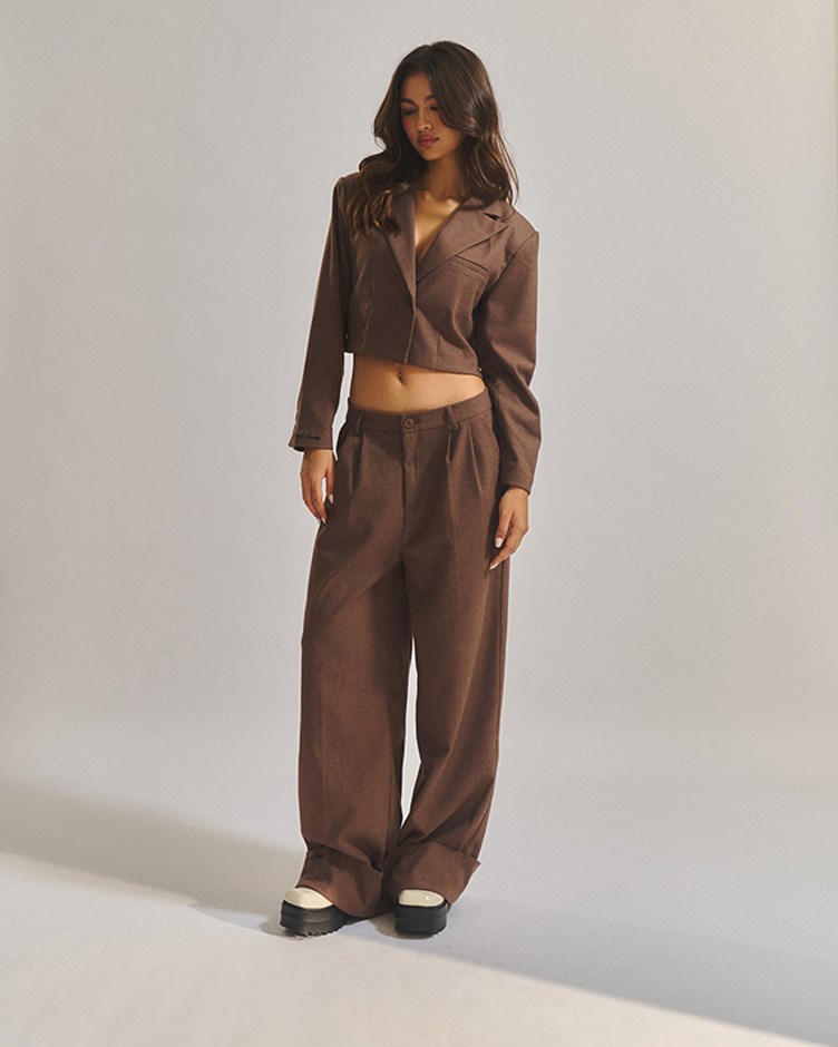 the city cropped blazer