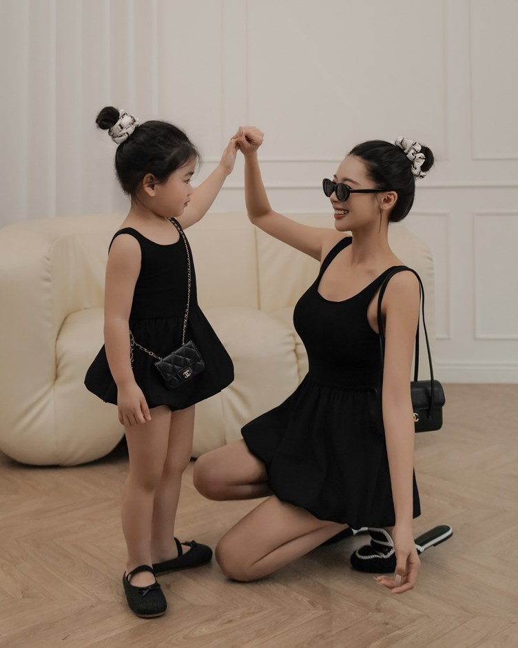 法式拼接澎澎短洋(KID)