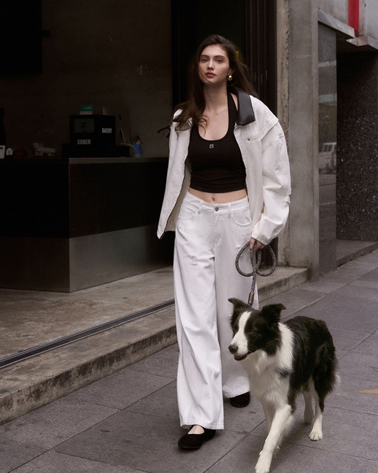 (預購4月中出貨)水洗霧感廓型牛仔褲(ME.)