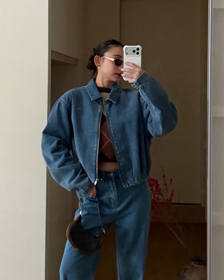 厚磅水洗牛仔拉鍊外套(22)