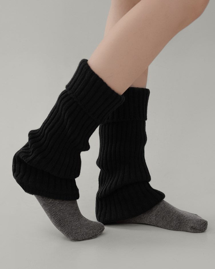 羊毛針織坑條襪套