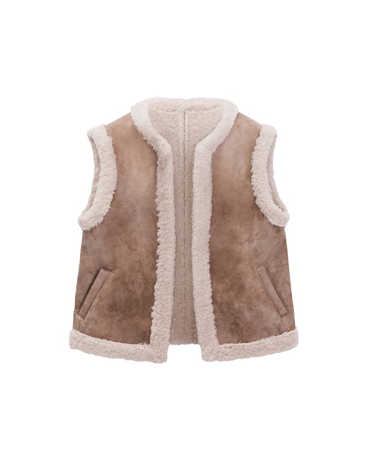 vintage teddy vest