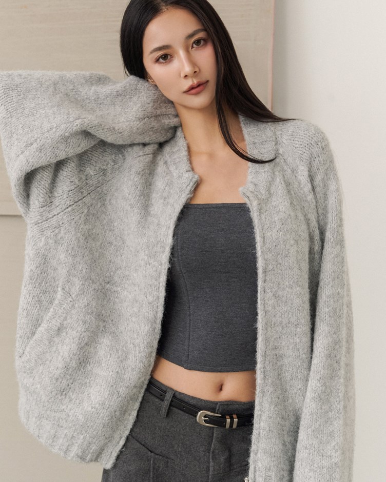 慵懶毛茸毛衣外套