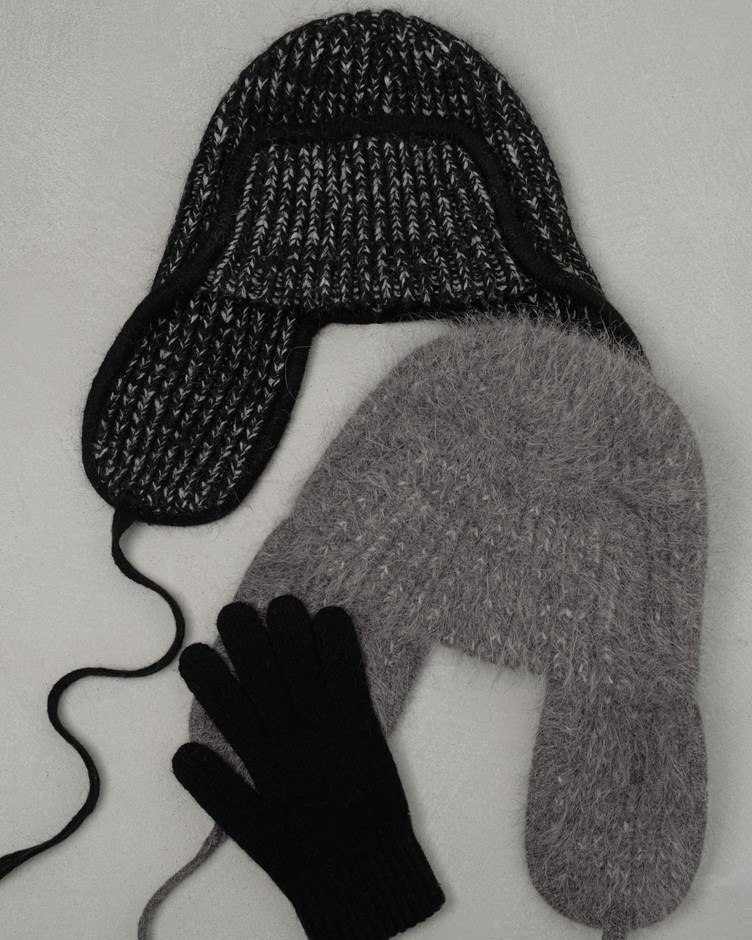 混色羊絨雷鋒帽