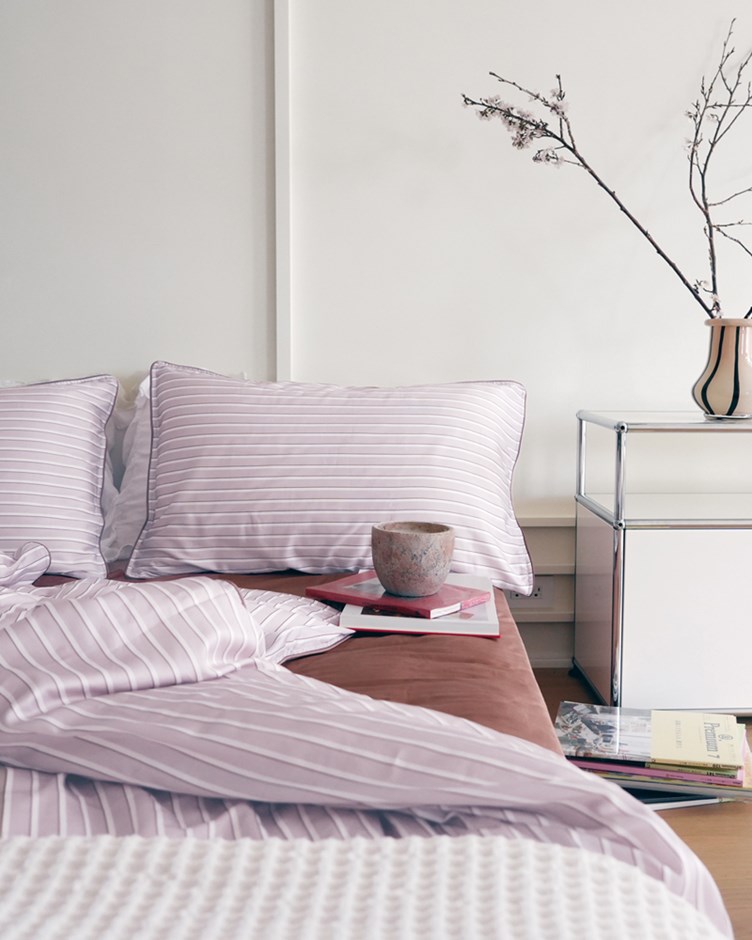 (預購4月初出貨)天絲條紋床包組(雙人加大)