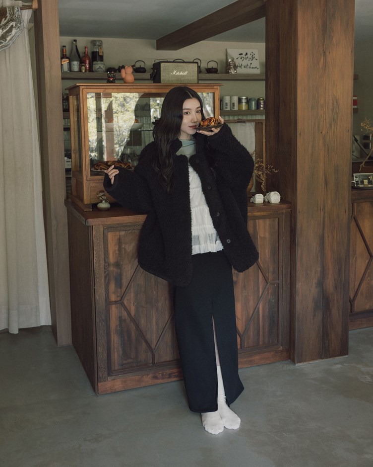 PROJECT.M 修身前開岔彈性長裙