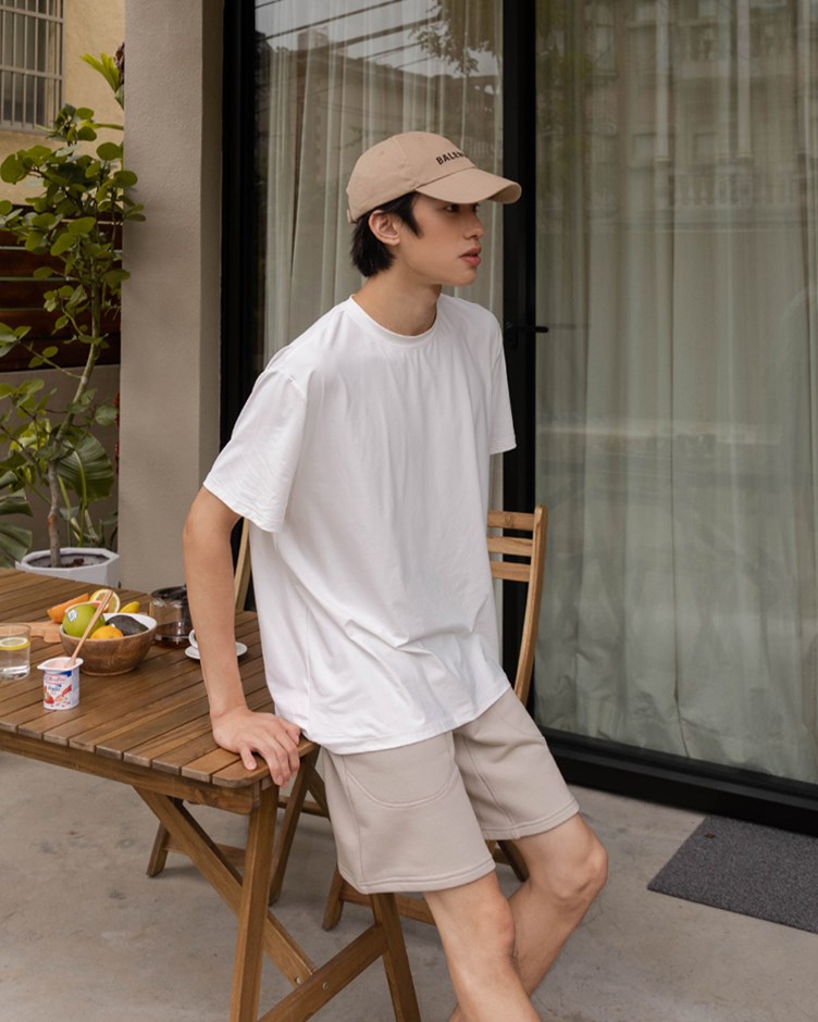 圓領素面涼感TEE(男)