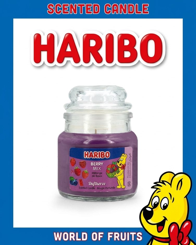 HARIBO CANDLE 小熊軟糖蠟燭 - 綜合莓果 Berry Mix (小)