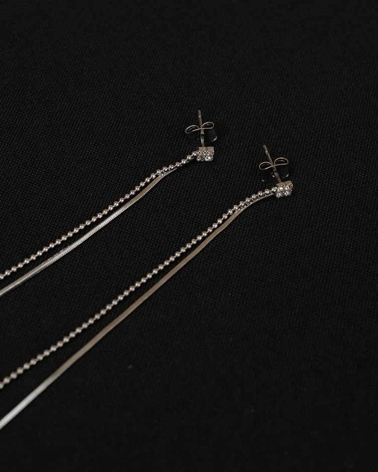 小鑽水晶閃亮垂墜耳環