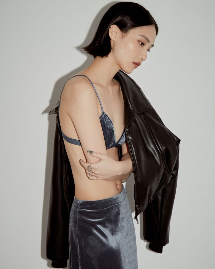 霧感光澤天鵝絨BRA TOP內衣