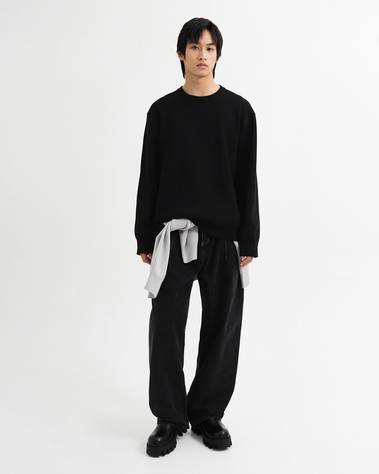 空氣感圓領毛衣