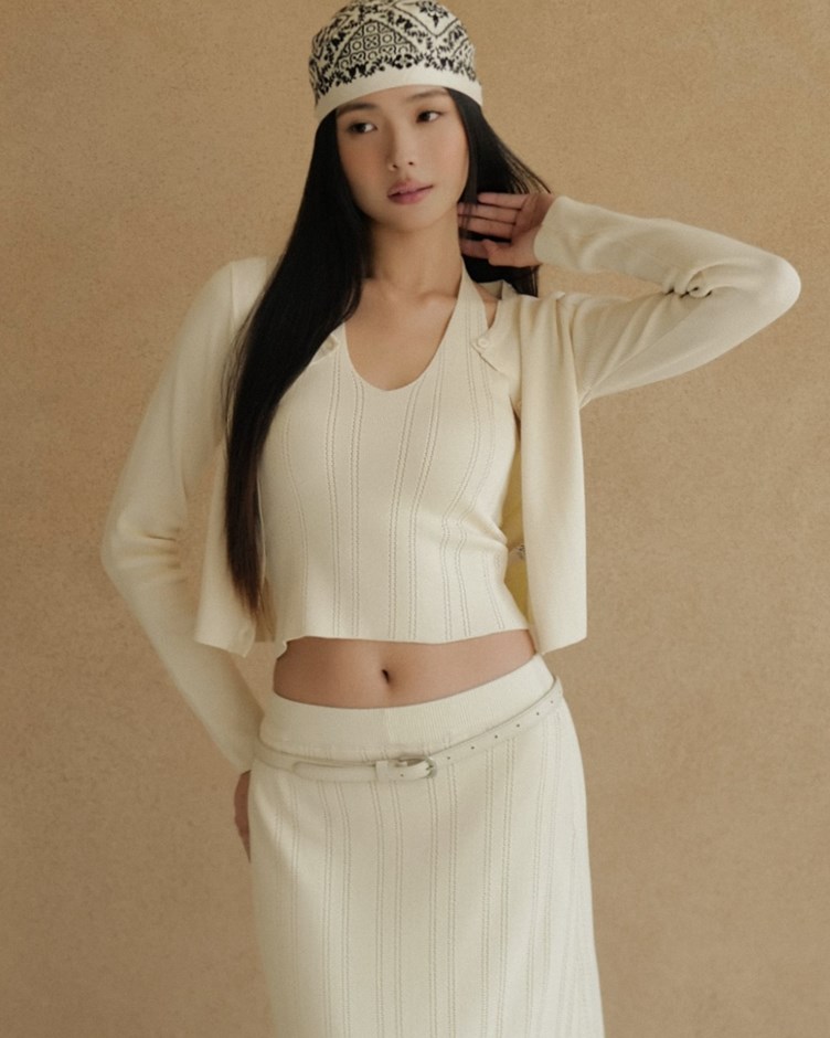 兩件式冰絲背心外套