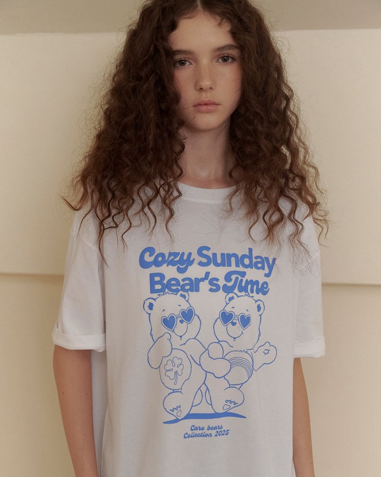 CARE BEARS愛心墨鏡泡泡印花TEE