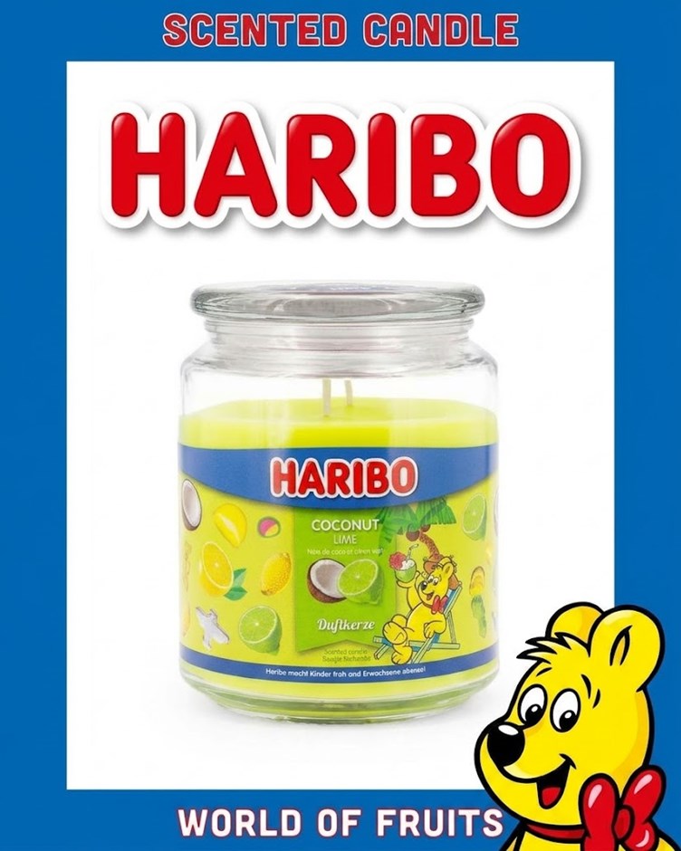 HARIBO CANDLE 小熊軟糖蠟燭 - 椰子萊姆 Coconut Lime (大)
