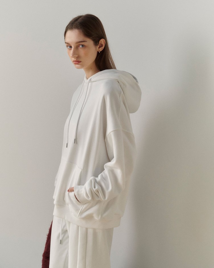 MIT品牌LOGO日常寬鬆抽繩連帽上衣(unisex)