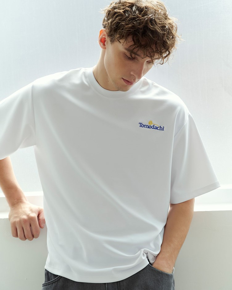 Tomodachi果凍感刺繡寬鬆TEE(unisex)