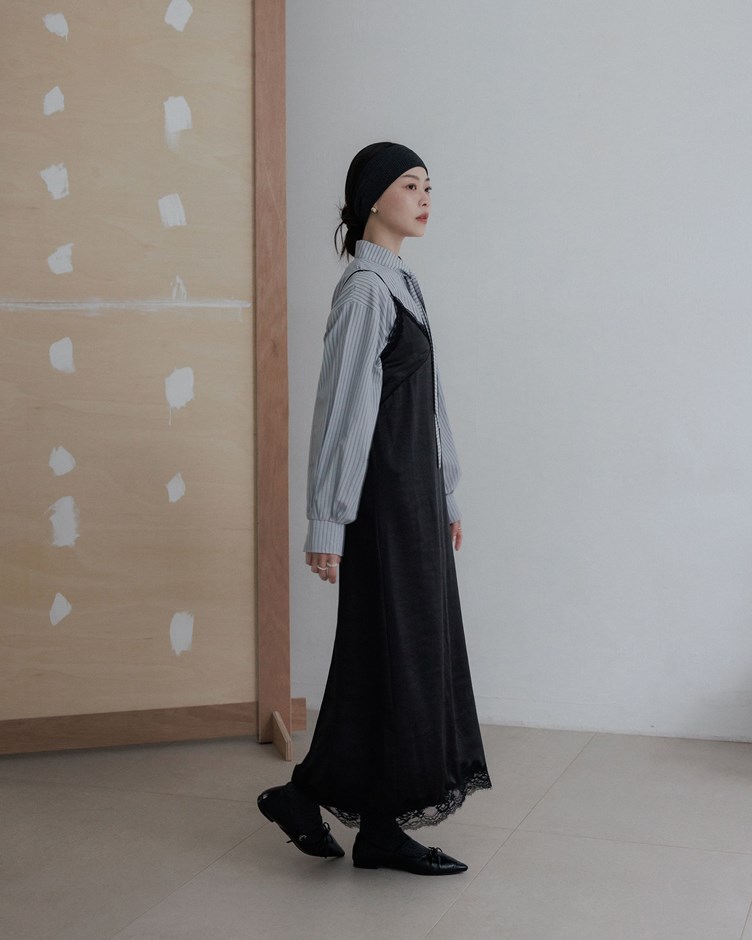 蕾絲花邊細肩帶洋裝