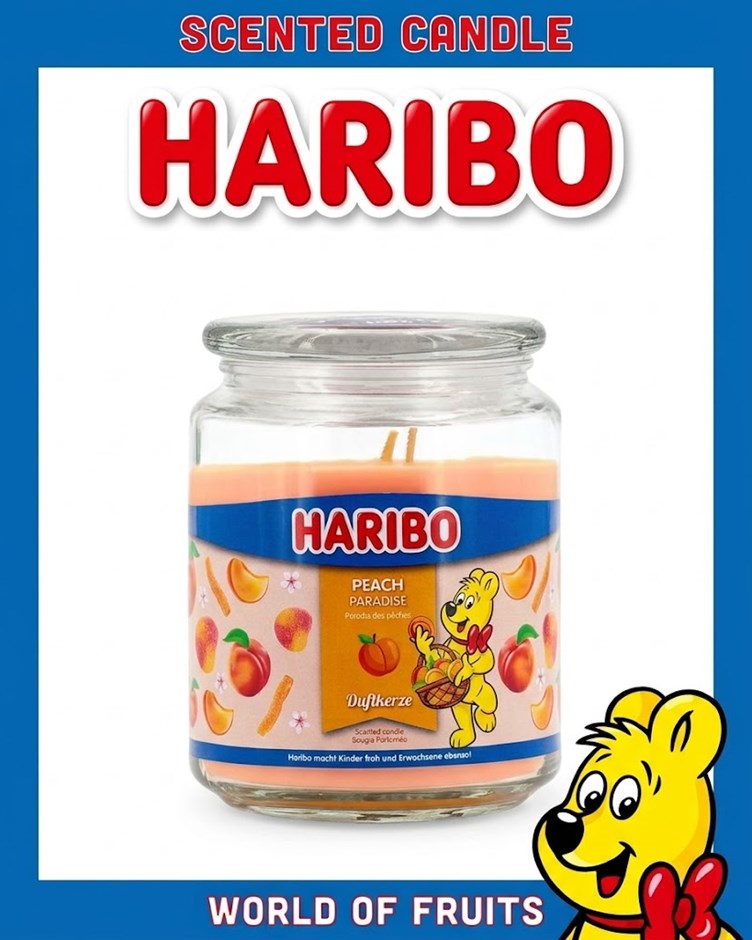 HARIBO CANDLE 小熊軟糖蠟燭 - 蜜桃天堂 Peach Paradise (大)