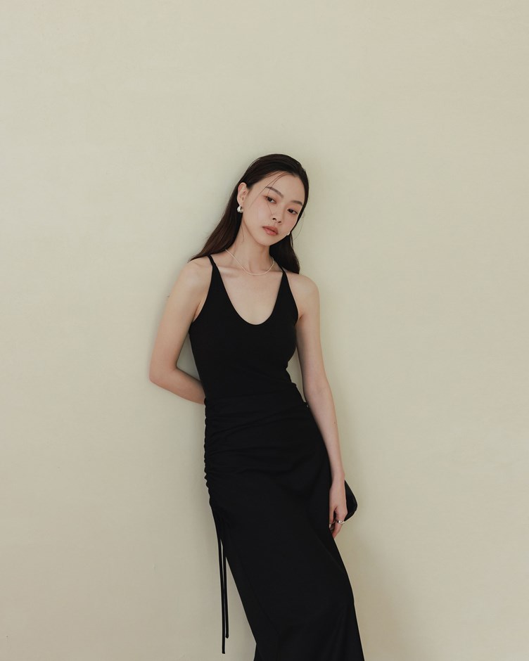 PROJECT.M 舒適坑條U領BRA TOP