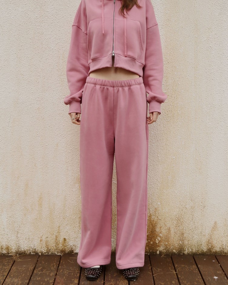 厚磅內刷毛鬆緊抽繩長褲