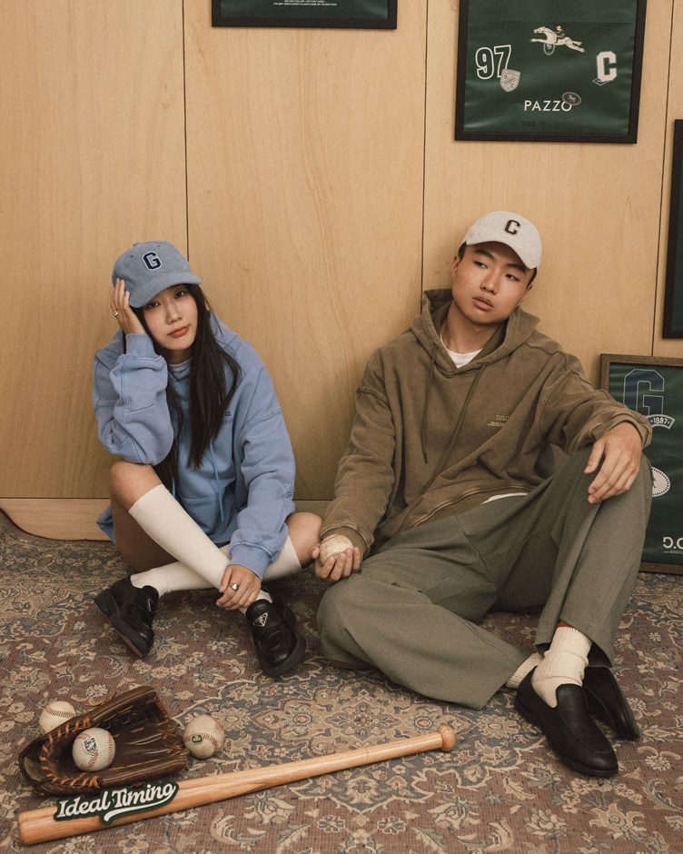 GGC洗舊感標語連帽大學TEE(unisex)(金針菇&黃大謙聯名款)