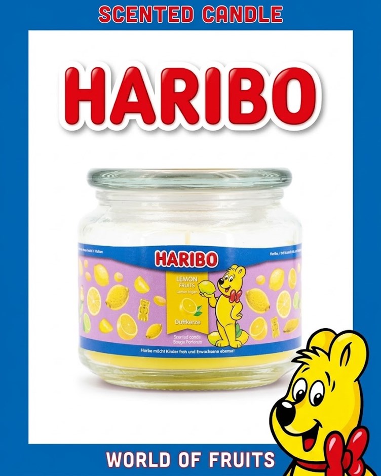 HARIBO CANDLE 小熊軟糖蠟燭 - 檸檬  Lemon Fruits (中)
