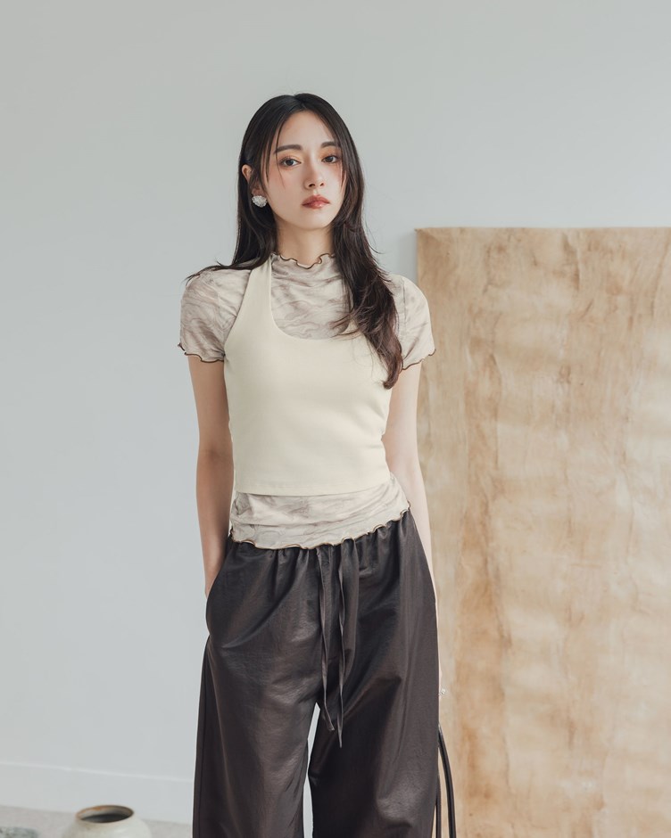 PROJECT.M繞脖壓釦BRA TOP