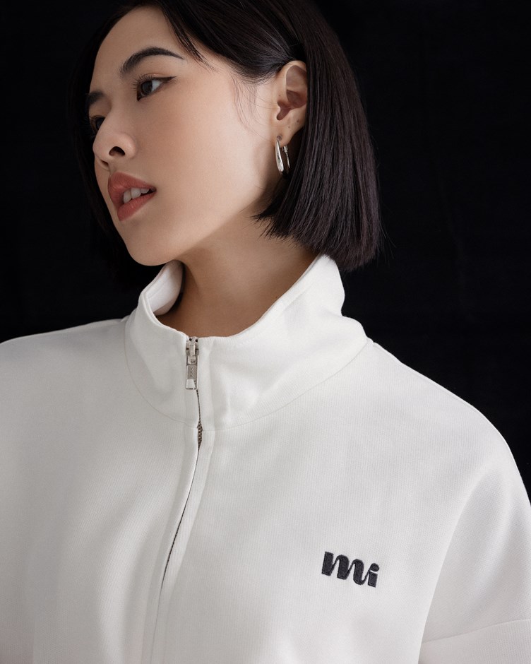mi立領雙拉鍊外套