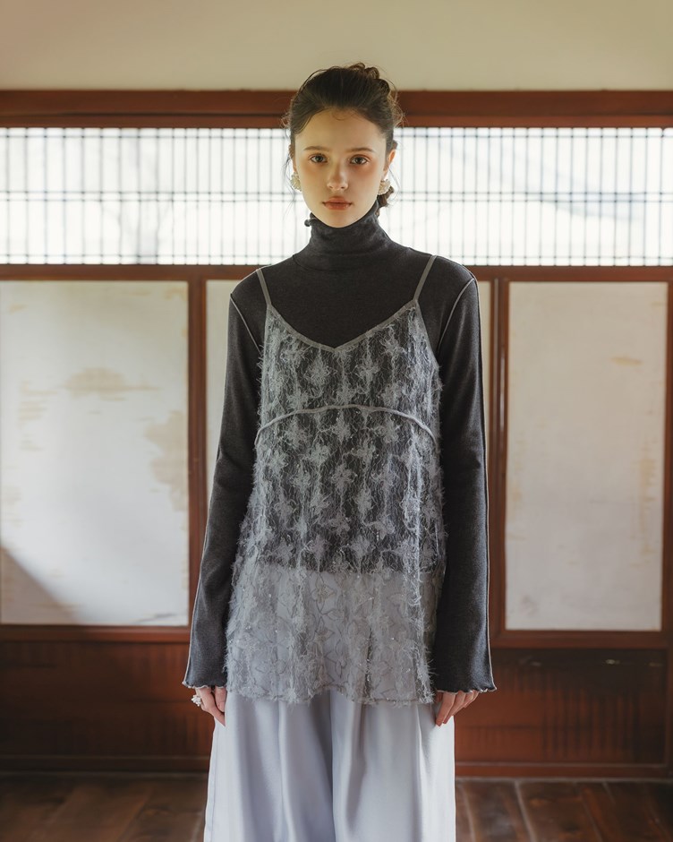 仙女羽毛刺繡外罩背心